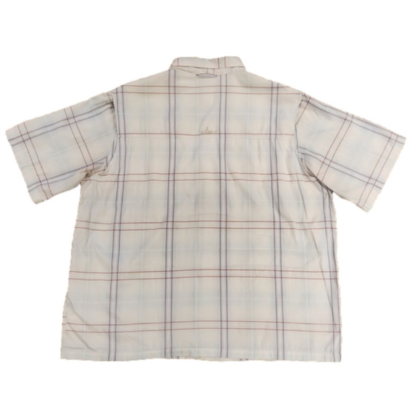 Habit Red White & Blue Plaid SPF 40+ Button-Up Shirt - Picture 6 of 11